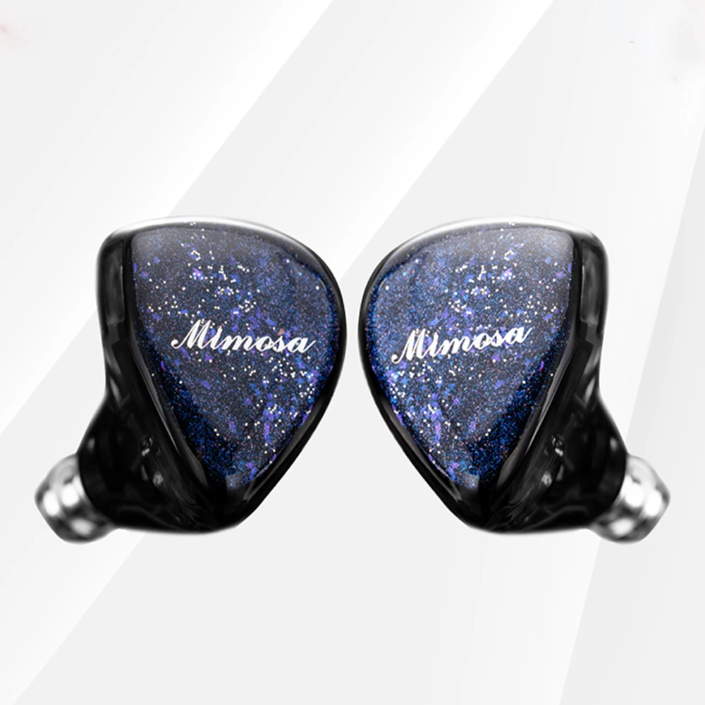 QoA Mimosa جديد HiFi سماعات داخل الأذن 1 مستو + 1 IEMs الديناميكي ل HiFi سماعة رأس للموسيقى 0.78 2pin كابل سماعة 3.5 مللي متر/4.4 مللي متر التوصيل