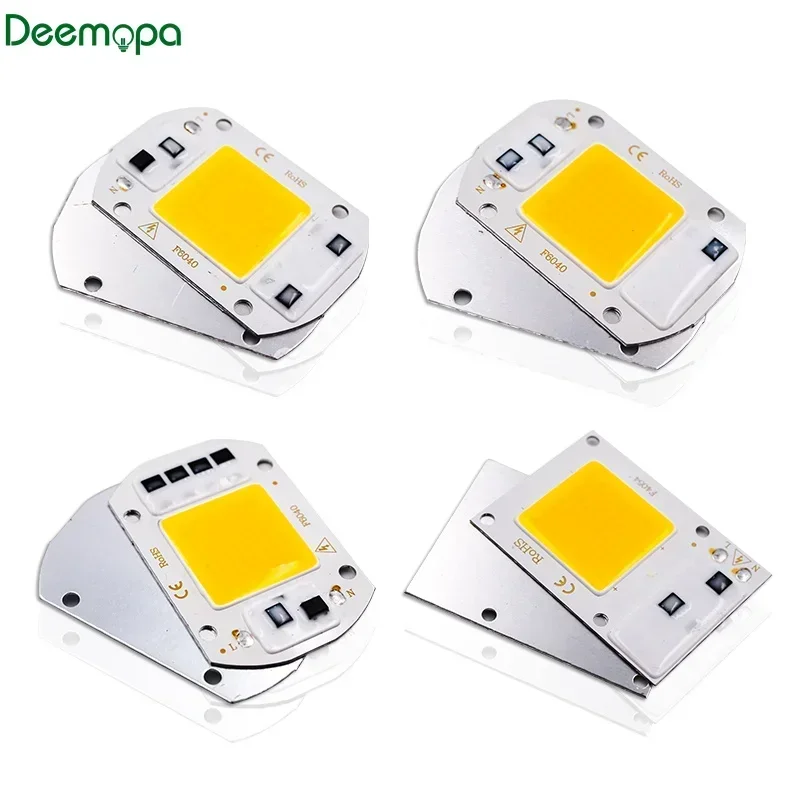 LED Chip 10W 20W 30W 50W COB Chip Lamp AC 220V 110V Smart IC No Need Driver for DIY Led Flood Light Spotlight Lampada Lighting