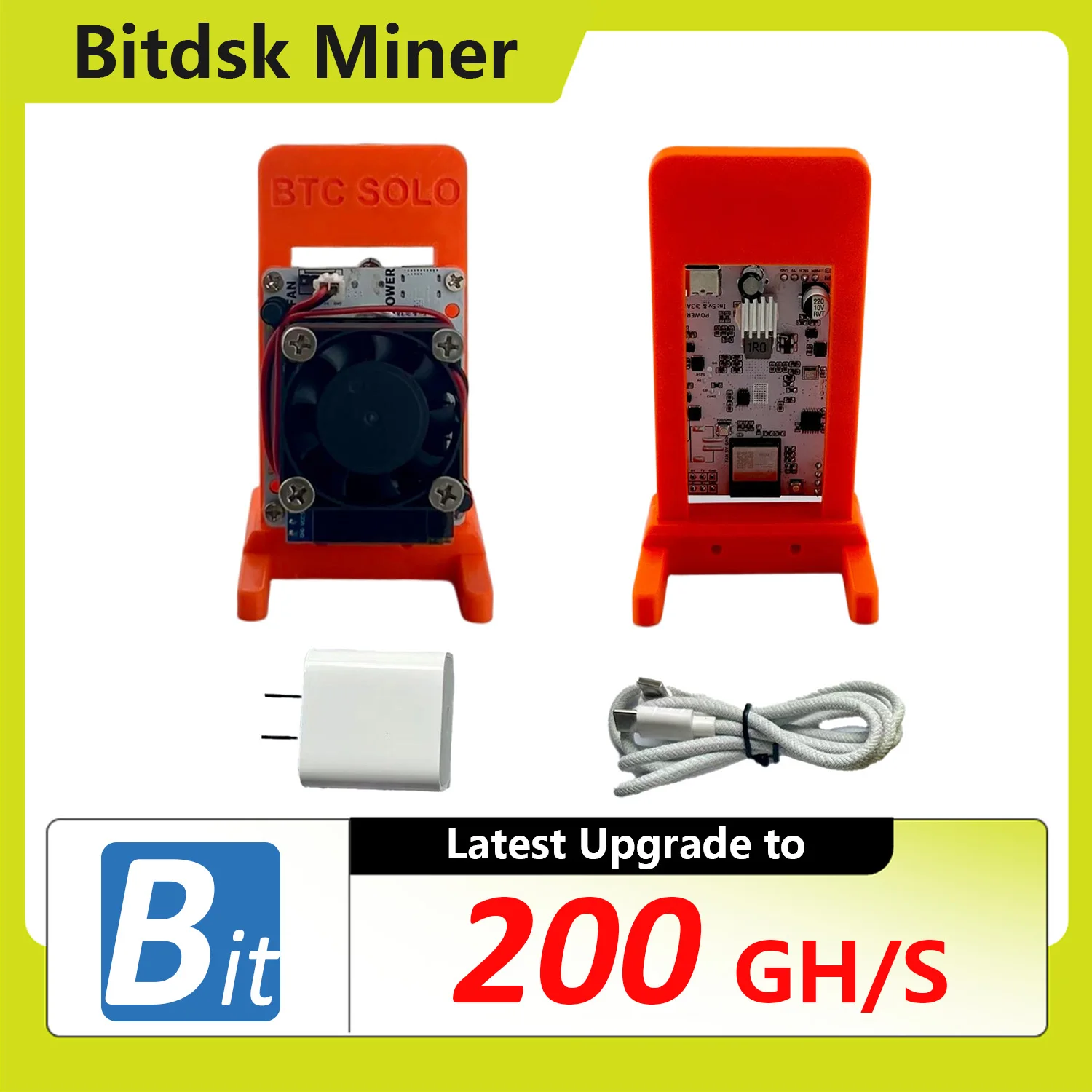 New 2025 Latest Bitdsk N8 Solo Miner 200Gh/s Miner Home Mining BM1397 Asic Chip BTC Miners Cryptos Miner Mining device