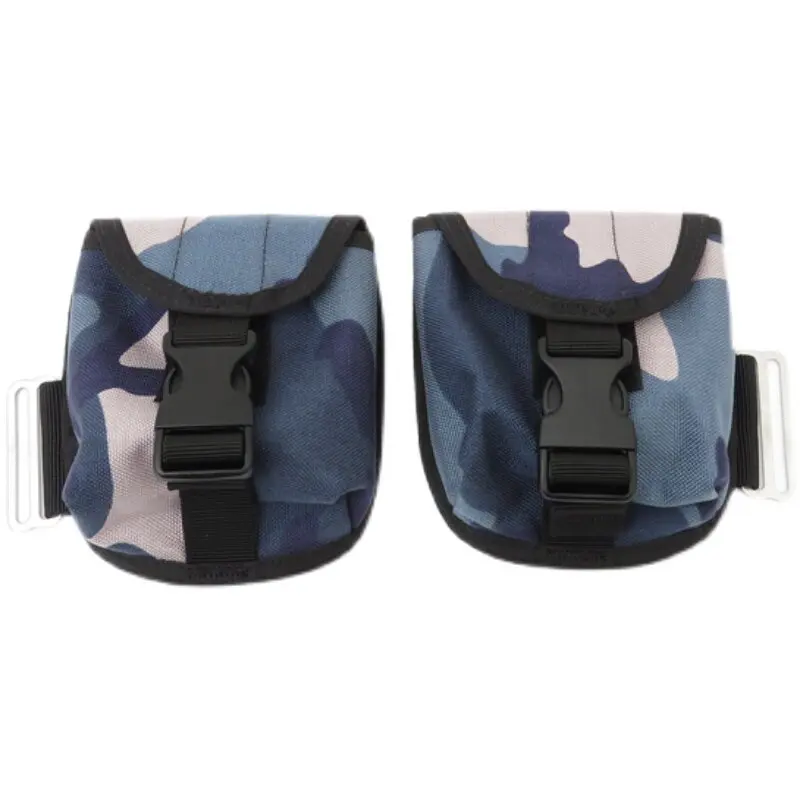 A Pair of 2kg Plug-in Nylon Counterweight Bags Plus Japanese Buckles for Selling Diving Back-flying BCD