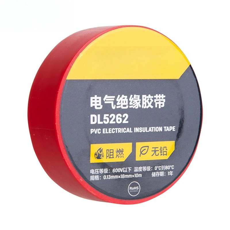 

Ring electrical lead-free electrical tape insulation red
