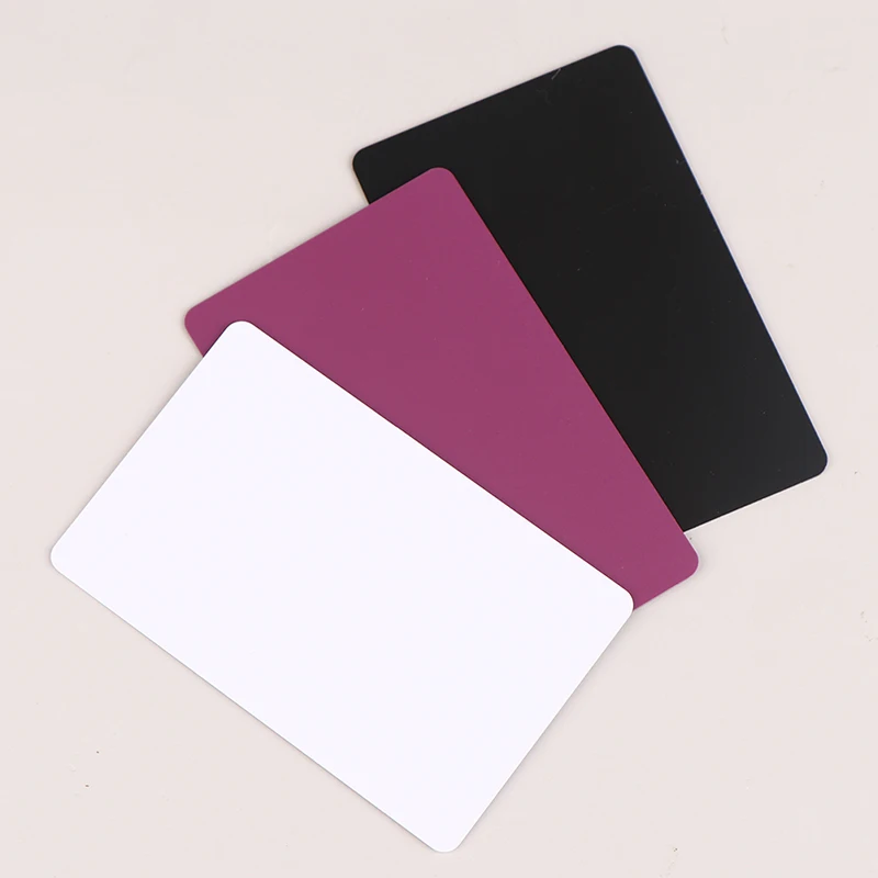 1PC Creative Blank Matte Plastic Membership NFC Card With Non-contact Induction PVC NTAG215 Chip