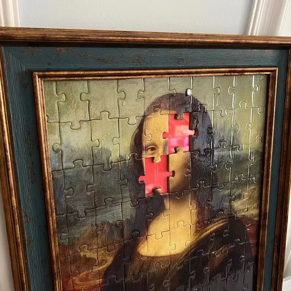 Mona Lisa 2 by Sagiv Levy Magic Tricks Smile Puzzle Photo Frame Magician Stage Gimmicks Props Mentalism Deluxe Card Magia
