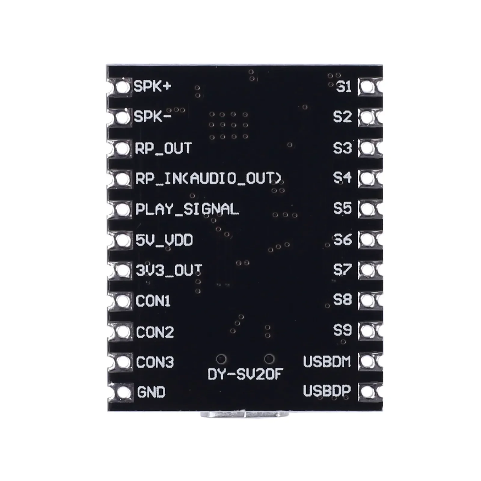 10 Uds DY-SV20F Placa de decodificación Audional Digital módulo de Control de voz para archivos MP3 WAV
