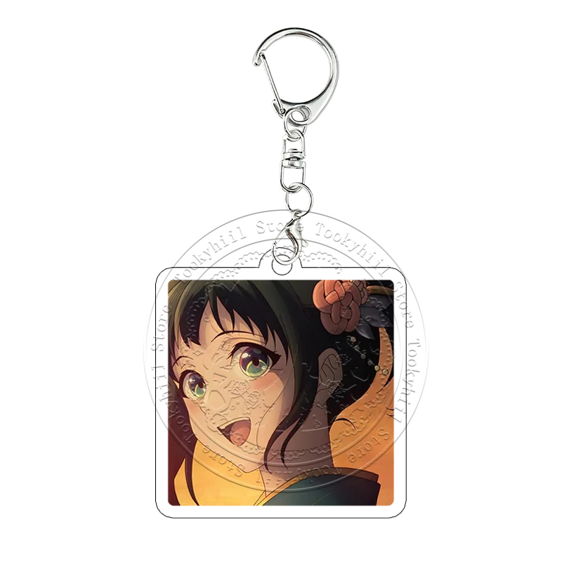 Sparks of Tomorrow Acrylic Keychain Anime Bag Charms Kihachi Inako Seiroku Key Ring Pendant Collect Girl Cartoon Festival Gift view 6