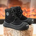black fleece-lined
