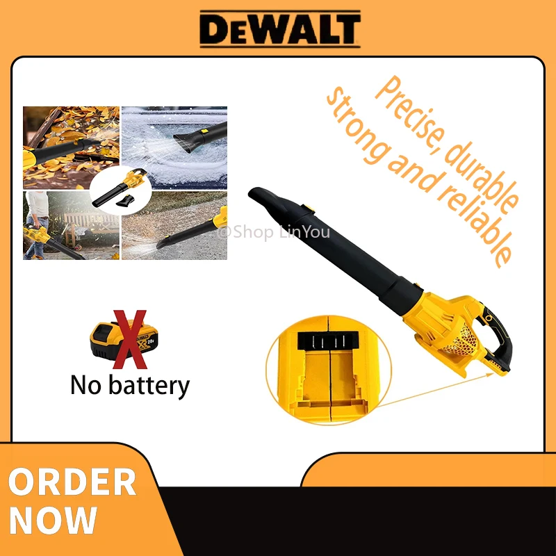 

For Dewalt 18V 20V Battery 420W Brush Motor Electric Hair Dryer Household Portable Electric Blower Power Tools