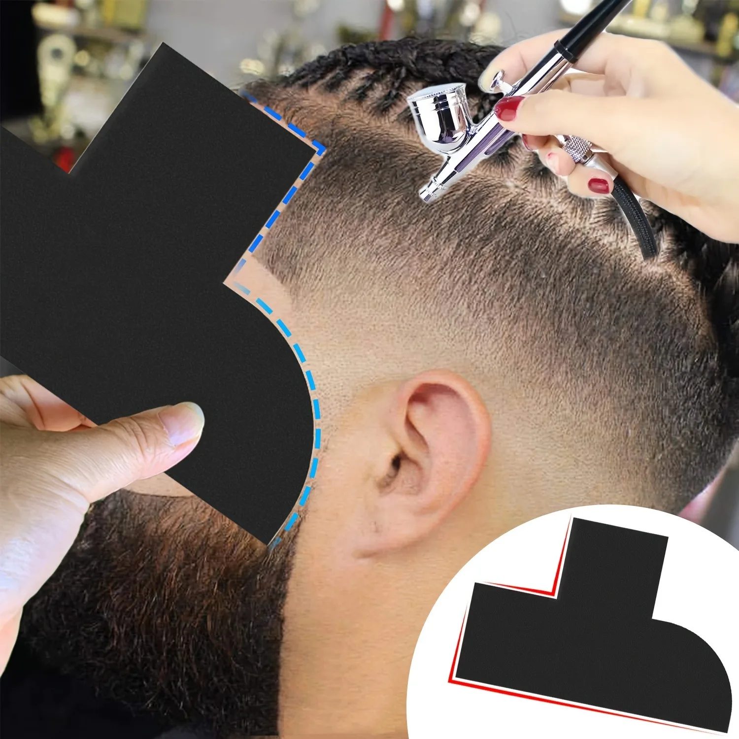 Professional Beard Shaping Tool Hairline Enhancing Card For Precise Beard Shaping Styling Must Have Beard Shaper For Men