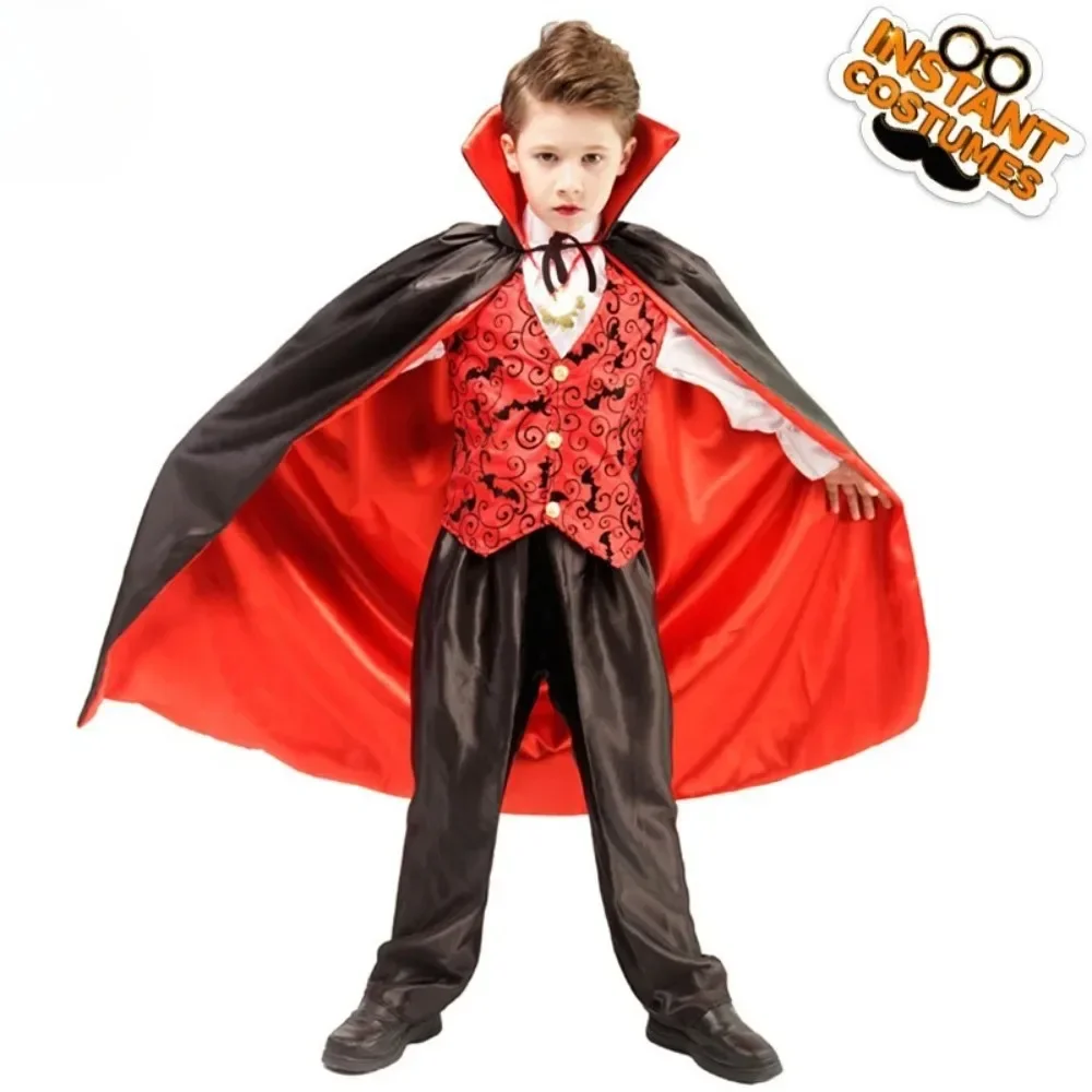 Vampir Junge Kinderkostüm Maskerade Cosplay Kostüm Halloween Horror Bühnenkostüm Performance Kostüm