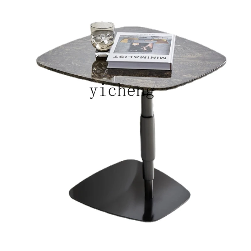 ZC Minimalist Sofa Small Table Corner Table Living Room Marble Edge Several Advanced Artistic Sense Square Table