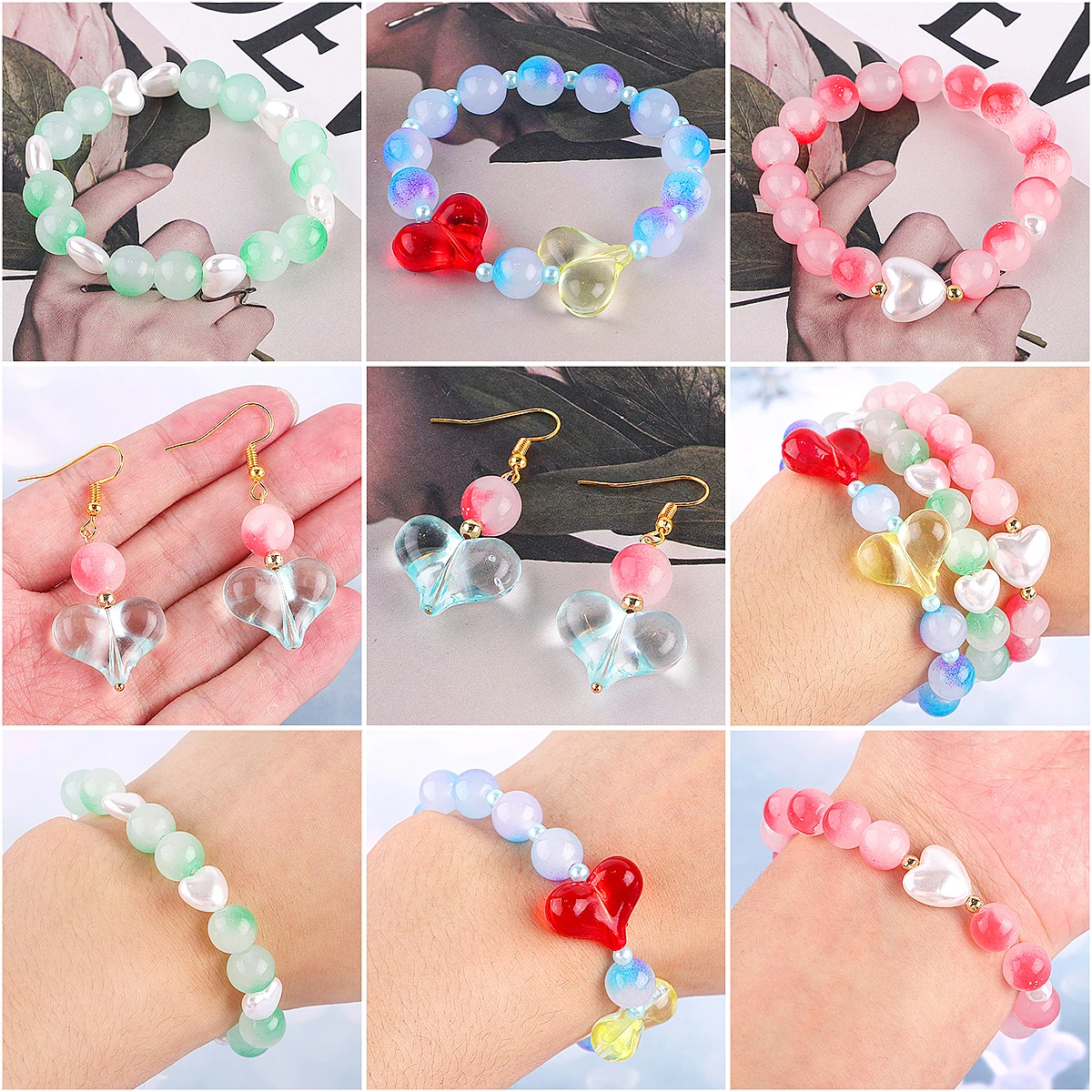 8mm Double Color Glass Jelly Beads for DIY Jewelry (Necklace Bracelet) Making 20 Colors 50pcs/Pack - Image 6