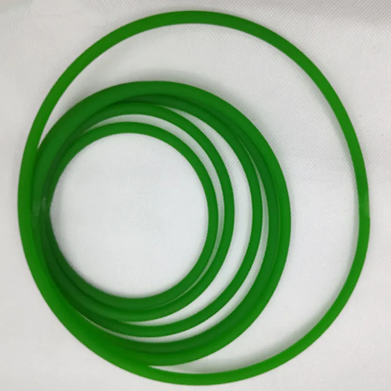 1M/5M Polyurethaan Riem Pu Ronde Riem Met Groene Riem 3/4/5/6mm Dikte Polyurethaan Industriële Riemaandrijving Riem Ruw Oppervlak