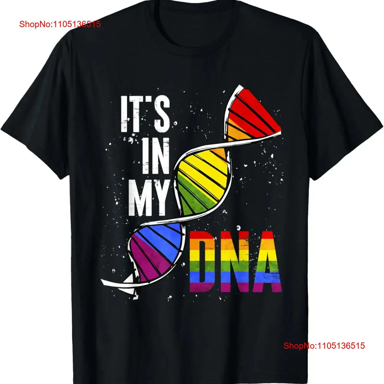 

Футболка Rainbow DNA Gay Pride Queer Equality LGBTQ, винтажная стильная футболка с рисунком, мягкая повседневная растянутая футболка унисекс