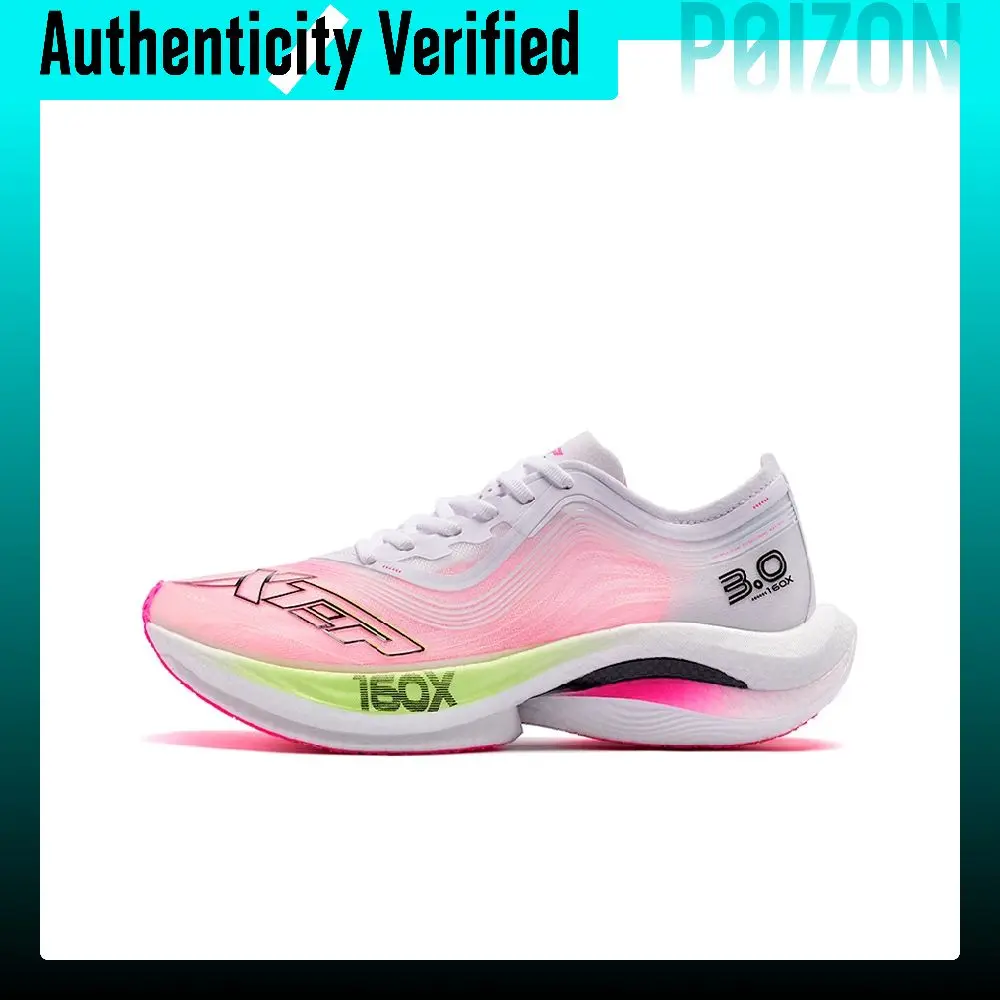 XTEP 160X 3.0 Running Shoes Women's Low-top New White/Fluorescent Charm Red 978118110136/