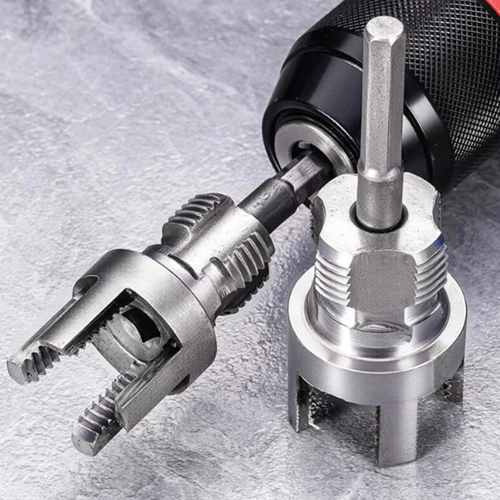 Juego de enhebradores de tubos de PVC, brocas de 4 puntos, 6 puntos, 20 y 25 hilos externos internos para tuberías de agua, abridor de plomería de PVC PPR