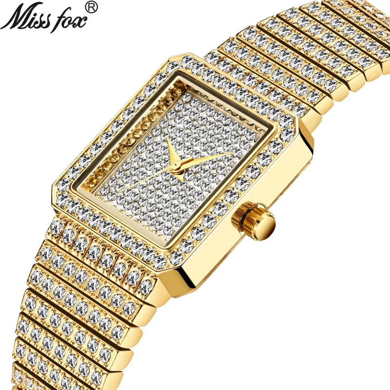 Official brand free shippingSquare Starry Small Dial Women's Fashion Diamond Bracelet Watch