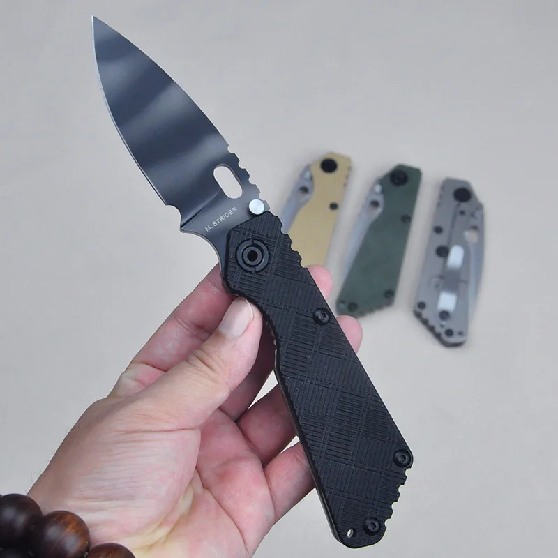 

2024 New Strider SNG Titanium Alloy+G10 Handle Folding Knife Tactical Pocket Camping Hunt Outdoor EDC Tools