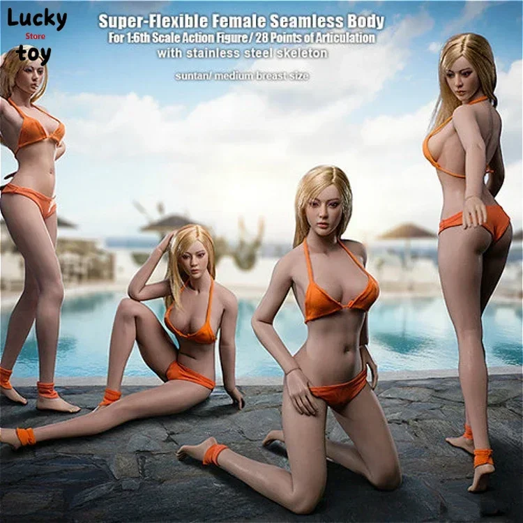 

Масштаб 1/6, женская длинная нога, бесшовные узкие плечи, бледная/суда, модель тела для 12-дюймовой экшн-фигурки, кукла TBLeague S32A S33B