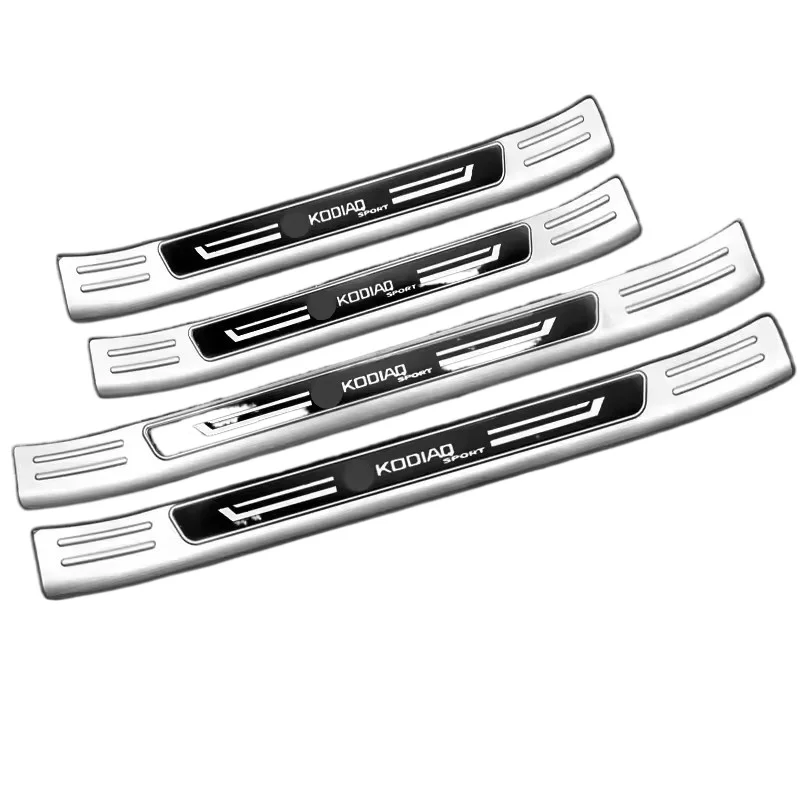 

For Skoda Kodiaq 2017-2018--2023 Stainless Steel Threshold Guard Plate Trunk Threshold Guard Plate Anti-scratch Car Accessories