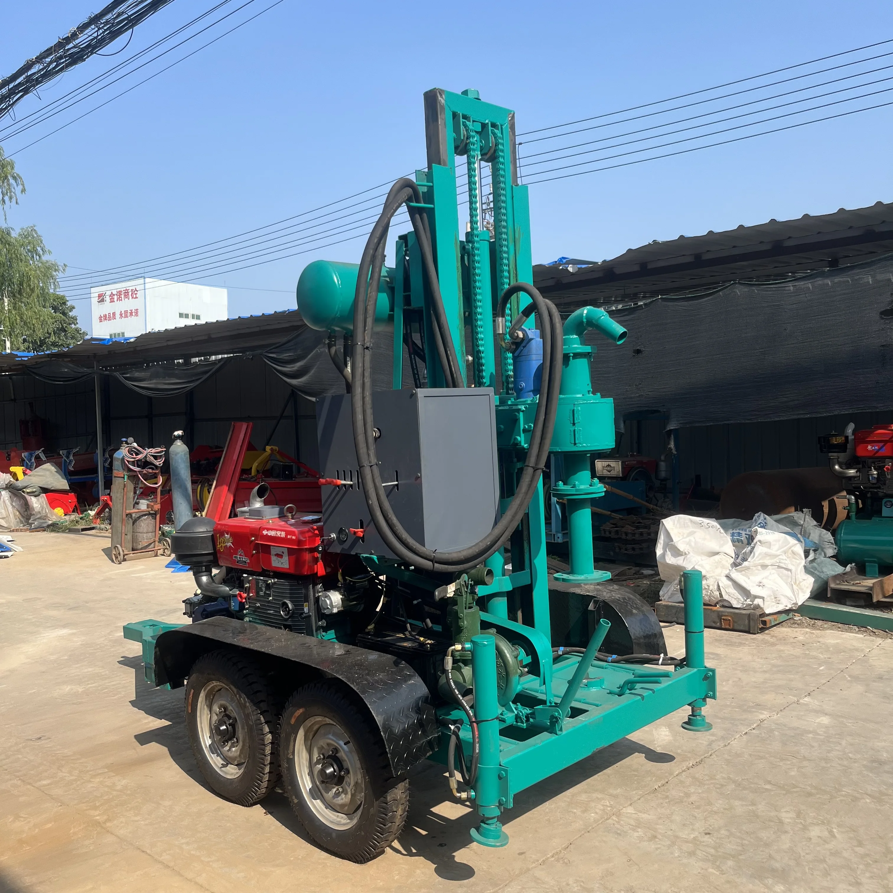 تستخدم على نطاق واسع AKL-150Y + آلة حفر آبار المياه الصغيرة المحمولة آلة حفر الآبار للبيع #4