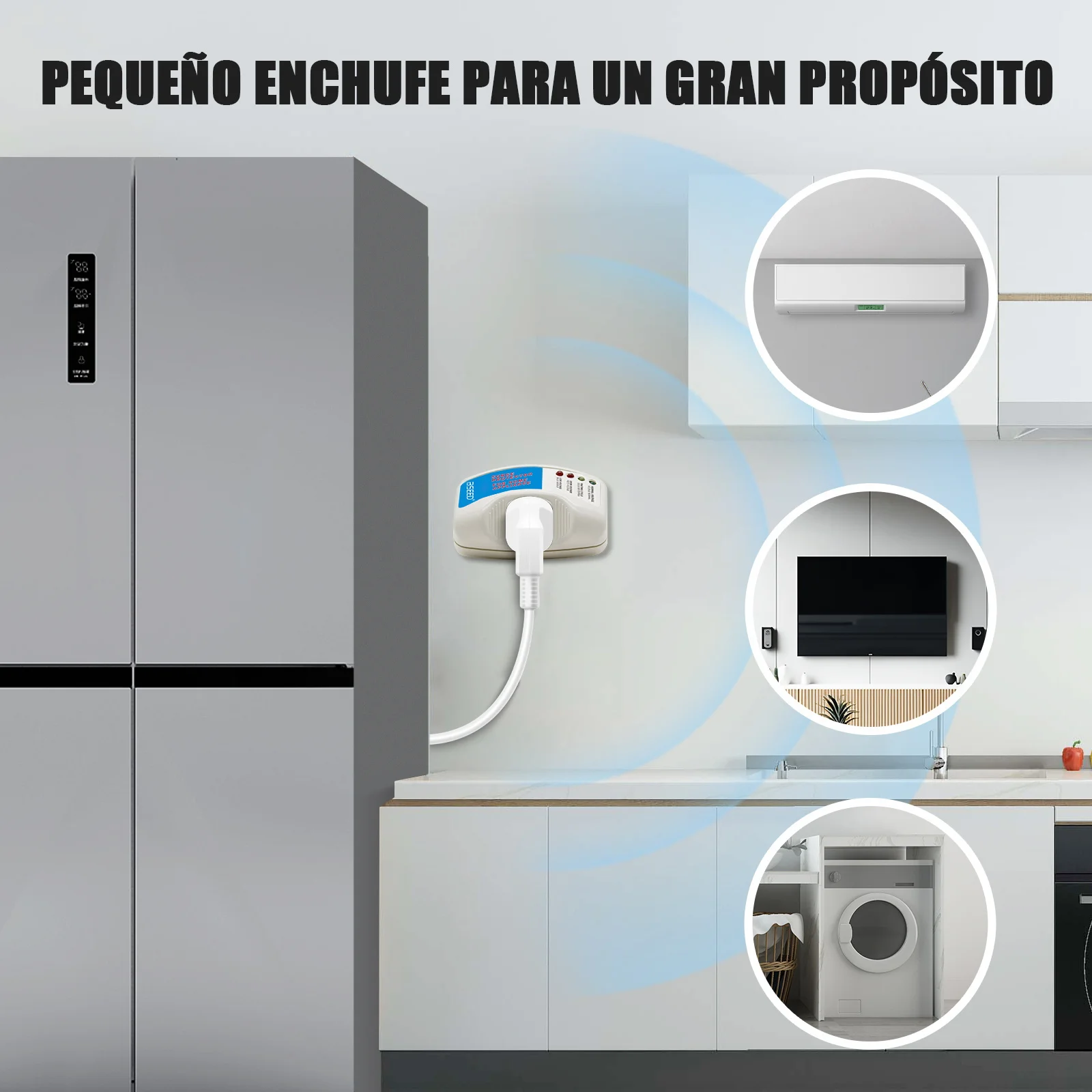 BSEED Safe Power Surge Protector Automatic Power-off US Socket Plug Voltage Protector For TV/Refrigerator Home Protect 120V 1400
