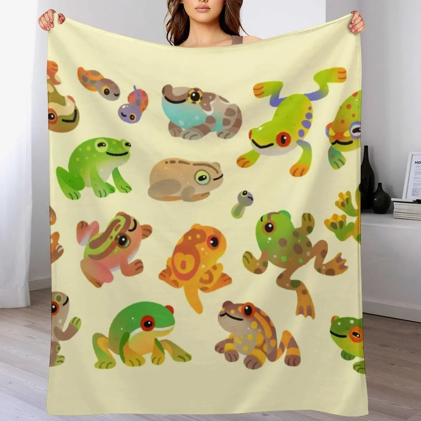 

Tree frog Throw Blanket Bed Travel Sofa Quilt Decorative Throw Blankets