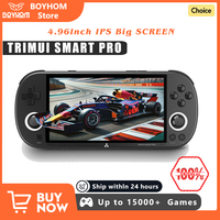 Trimui Smart Pro Handheld Game Console 4.96''IPS Screen Linux System Joystick RGB Lighting Smartpro Retro Video Game Player Gift