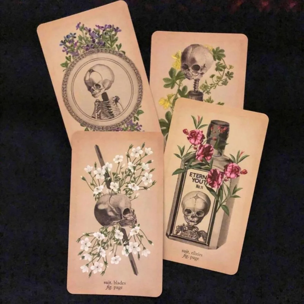 10.3*6cm The Antique Anatomy Tarots 78-Card Deck Full English Oracle Cards divinazione Fate Family Party gioco da tavolo