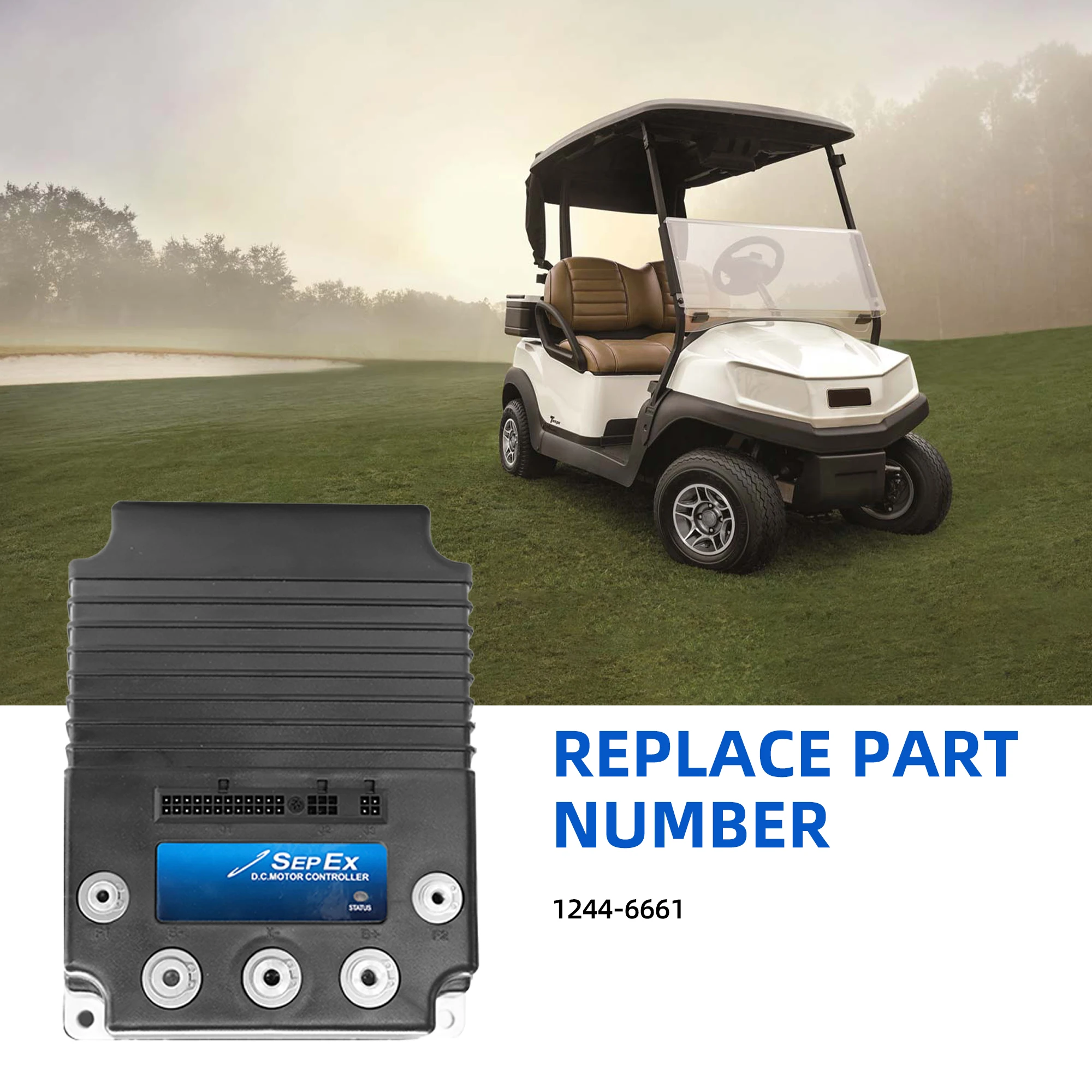 Controller DC 600A 48-80V per controller serie Curtis SepEx 1244 Carrello elevatore per pallet Carrello da golf impilatore Carrello da golf 1244-6661