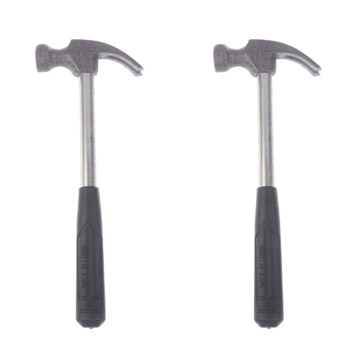 

17.5cm Portable Multifunction Mini Iron Hammer Rubber Non-slip Handle Claw Hammers Straight Rip Claw Hammer Special Hammer Tools