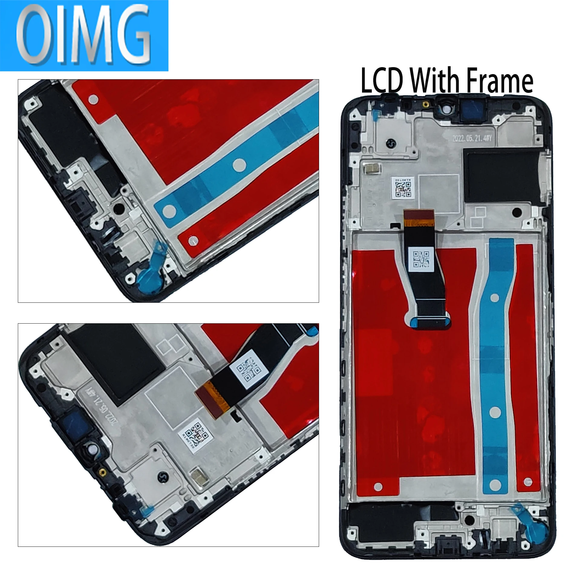 For Huawei Nova Y70 Plus Original LCD Display With Frame MGA-LX9 MGA-LX9N MGA-LX3 Touch Screen Panel Replacement Parts