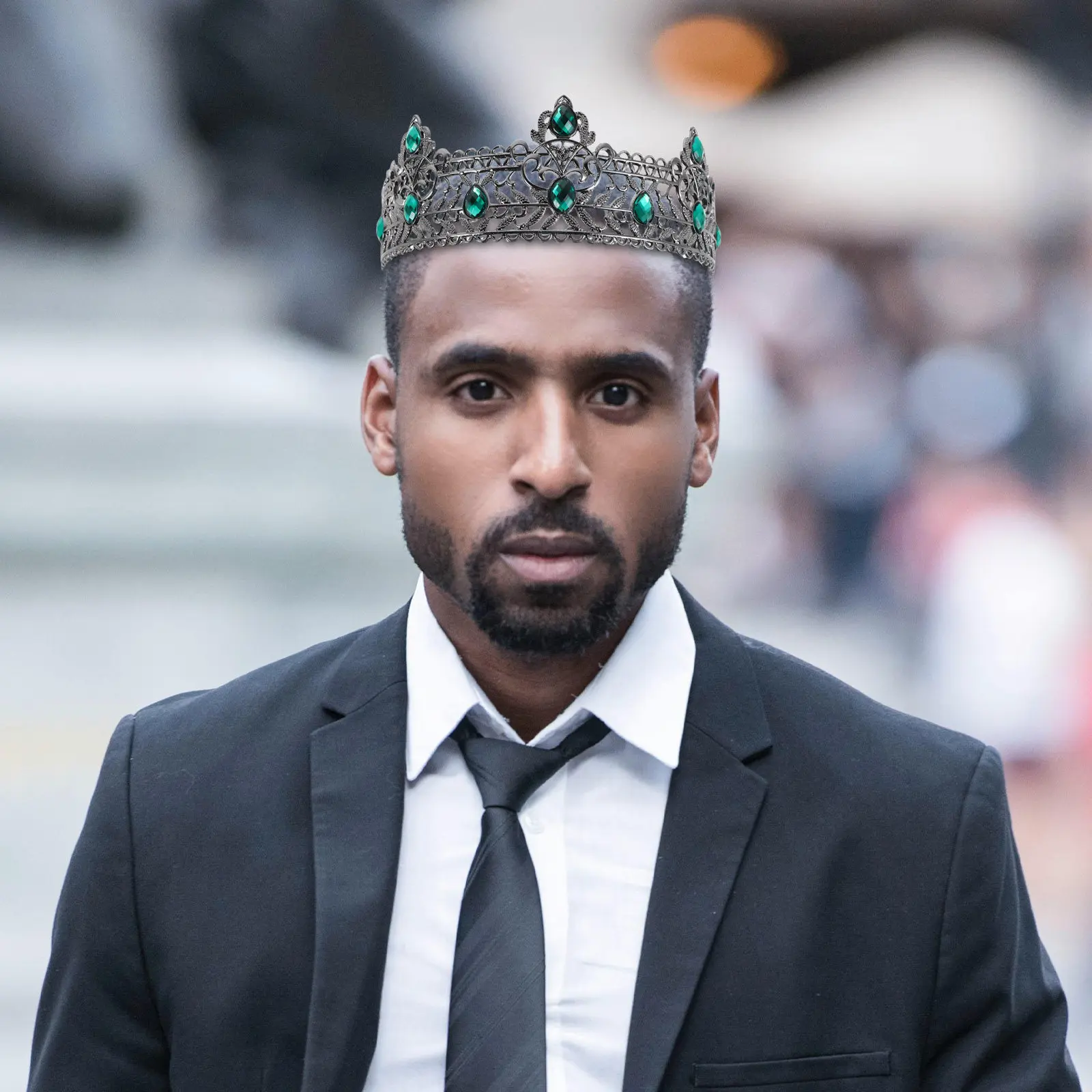 

Королевская корона для мужчин: Европейская средневековая, со стразами, для свадьбы, дня рождения, костюмированных вечеринок, королевских балов, косплея, украшение для волос