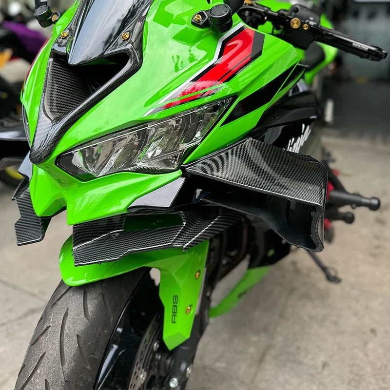 

Для Kawasaki ZX4R/RR фиксированное крыло спойлер направляющая капот воздушный нож Оригинальное положение клейкая неразрушающая установка