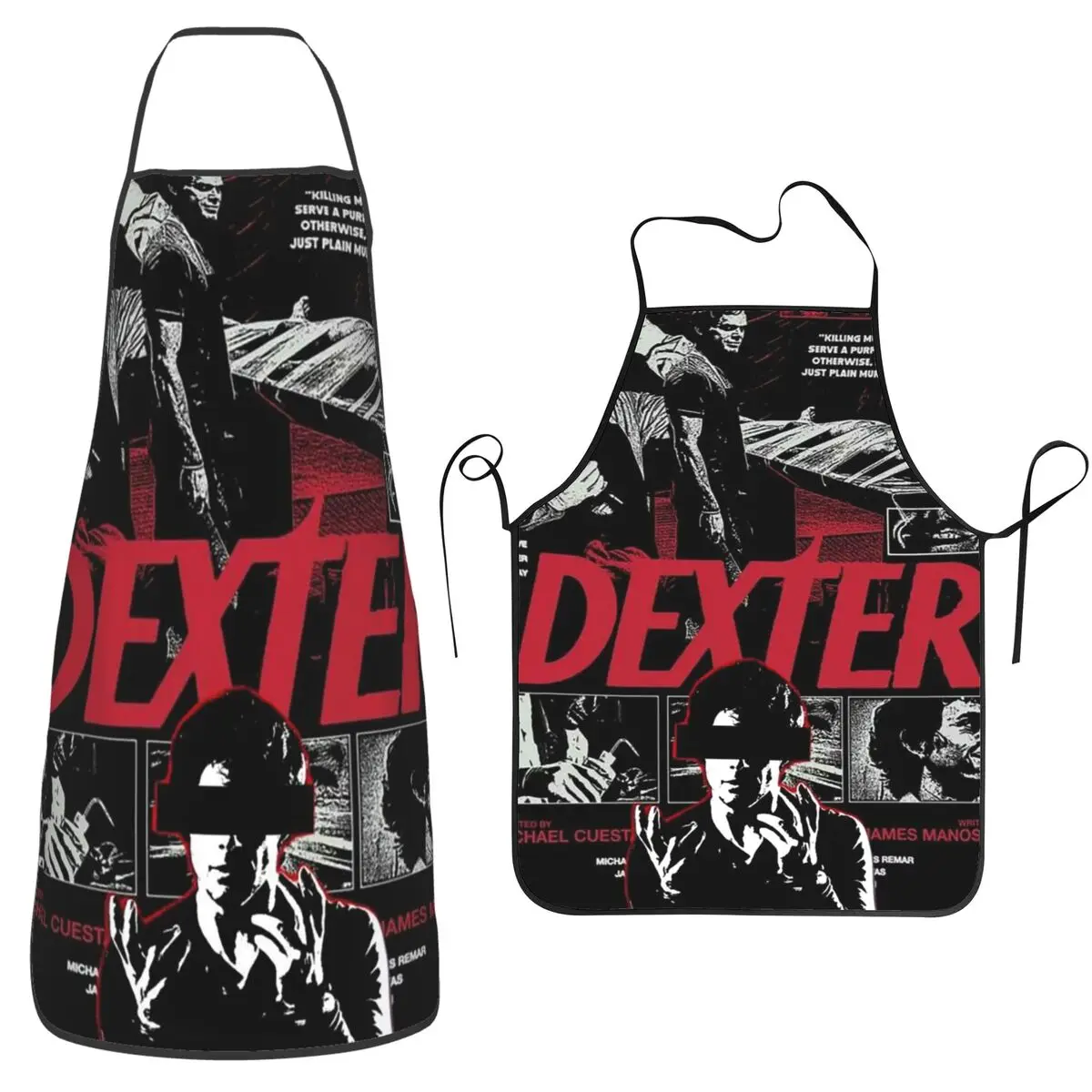 

Фартук Dexter Morgan Movies для кухни и сада, водонепроницаемый, для мужчин и женщин, для приготовления пищи и уборки