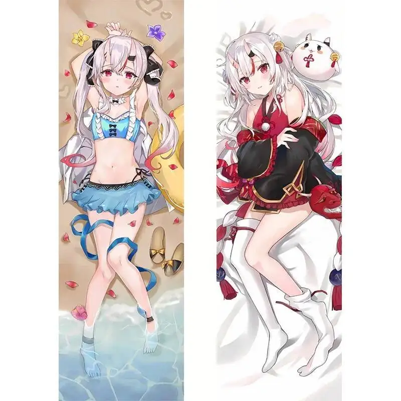 

2023 New Hololive Vtuber Nakiri Ayame Anime Dakimakura Hing Body Pillow Cover Case Fullbody Pillowcases Home Bedding Gifts