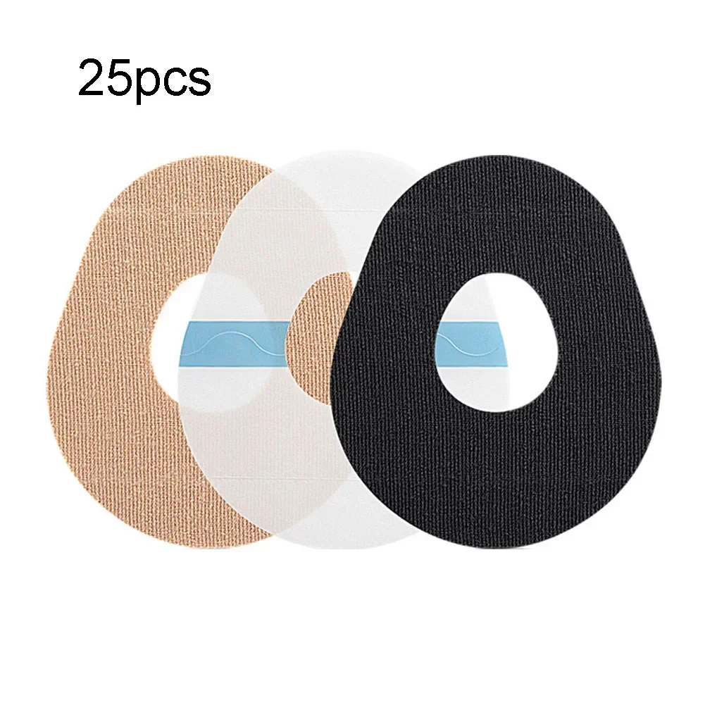 25PCS Blood Glucose Meter Sensor Patch Portable Sports Waterproof Fixing Patch Transparent Portable Comfortable Reliable