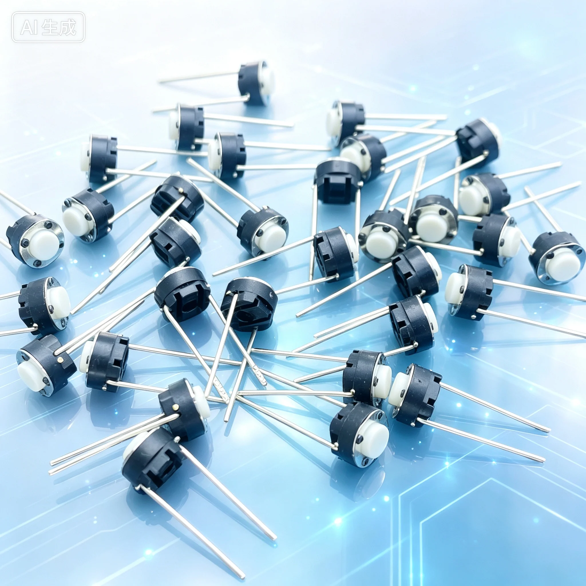 Touch for 664.3 2 Pin DIP Tactile Switch  100pcs