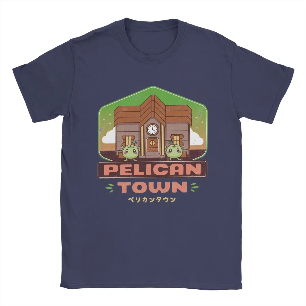 Pelicans Town Stardew Valley Men T Shirts Game Anime Casual Tees Short Sleeve Crew Neck T-Shirts 100% Cotton Gift Idea Clothes