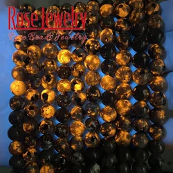 Wholesale Natural Flame Stone Yooperlite Loose Beads for Jewelry Making Diy Handwork Charms Bracelets Necklace Gift