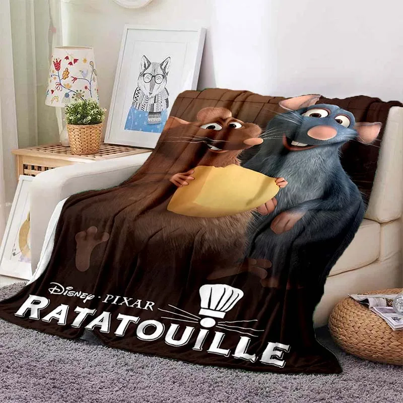 Disney Ratatouille Printed Blanket for Home Travel Soft and Comfortable Blanket for Adults and Children Cartoon Warm Blanket