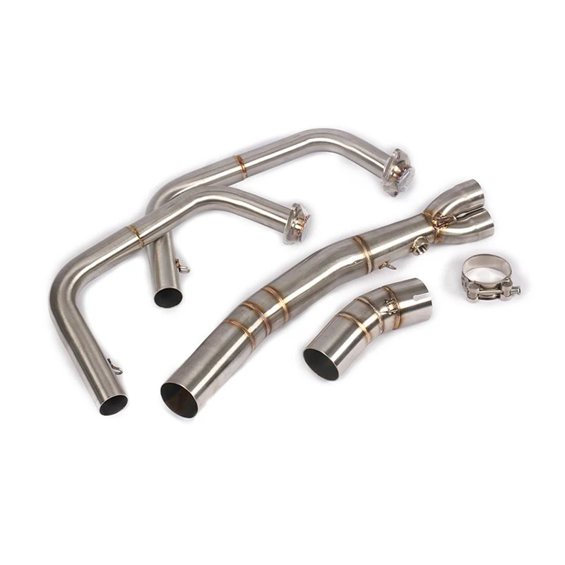 Slip On For Kawasaki Ninja250 Ninja400 Z400 Z250 Ninja 250 400 2017 - 2022 Motorcycle Front Mid Link Pipe Exhaust Escape Systems