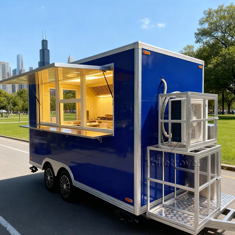 

Modern Outdoor Ready Food Truck Doner Kebab Burger Tacos Fried Chicken Food Trailers Fully Equipped