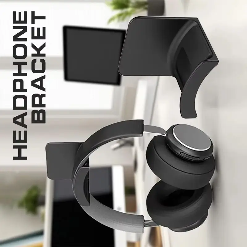 Universal Headset Display Rack Under Desk Hanger Hook Wall Mounted Headphone Stand Gaming Controller Holder For Earphone