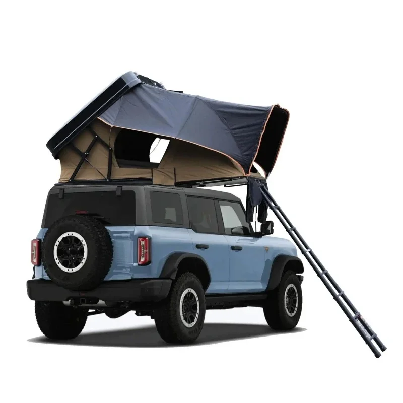 Hot Selling Universal Fit Four-Season Waterproof Oxford Fabric Triple Layer 2 Person Quick Opening Portable Car Rooftop Tent
