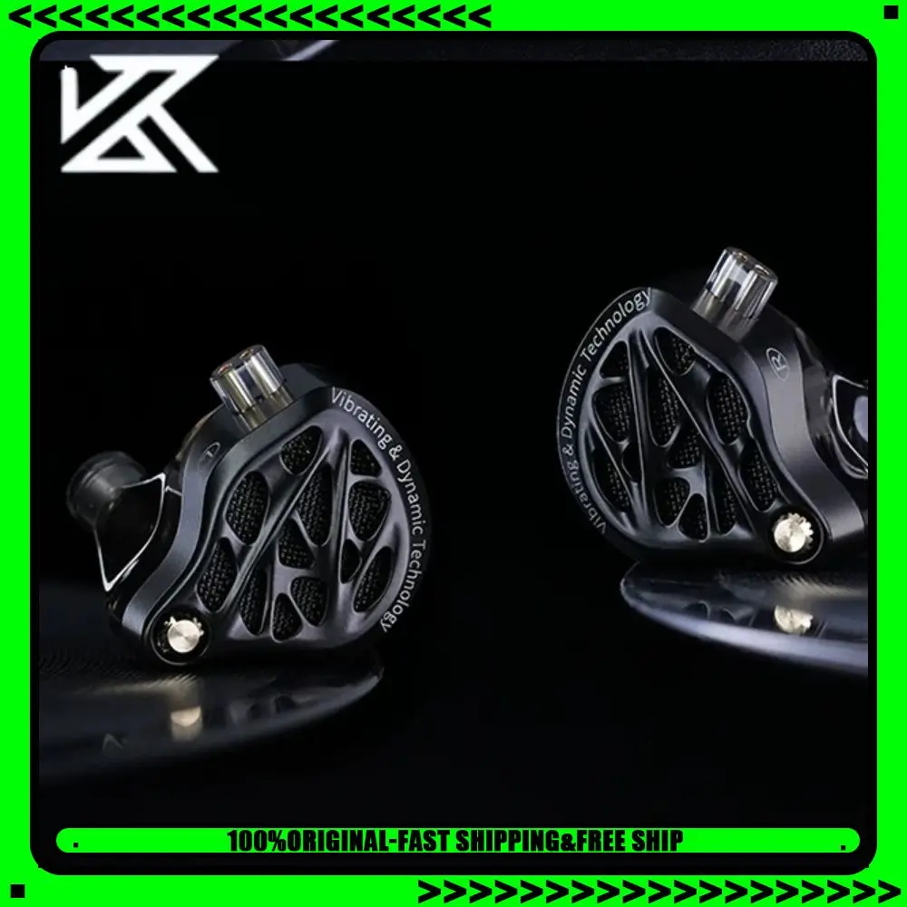 KZ VibeX Earphone Wired Low Frequency Vibration HiFi Deep Bass Headset Stereo Sound Noise Reduction High Fidelity In-Ear Earbuds