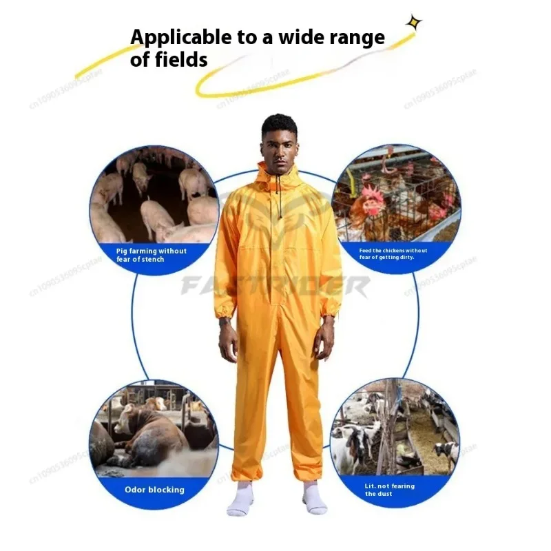 10 colors Motorcycle Rainwear Cover Outdoor Rain Coat Suit Work Clothes One-piece Raincoat Overalls Hooded Jackets dust-proof