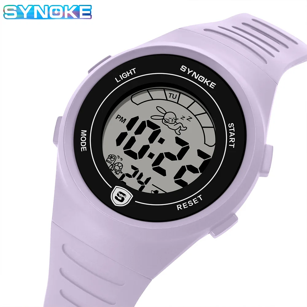 Children's Watch Student Sports Watch 50M Waterproof Multi-function Watch Color Dial Watch