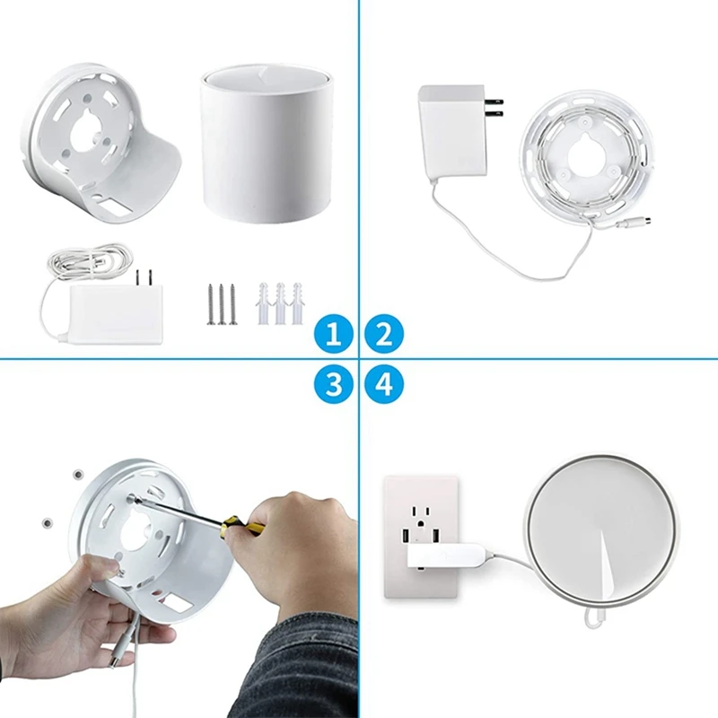 BAAY 3X Wall Mount Holder For TP-Link Deco X20, Deco X60 Whole-Home Mesh Wifi System, Compatible With Home Wifi Router