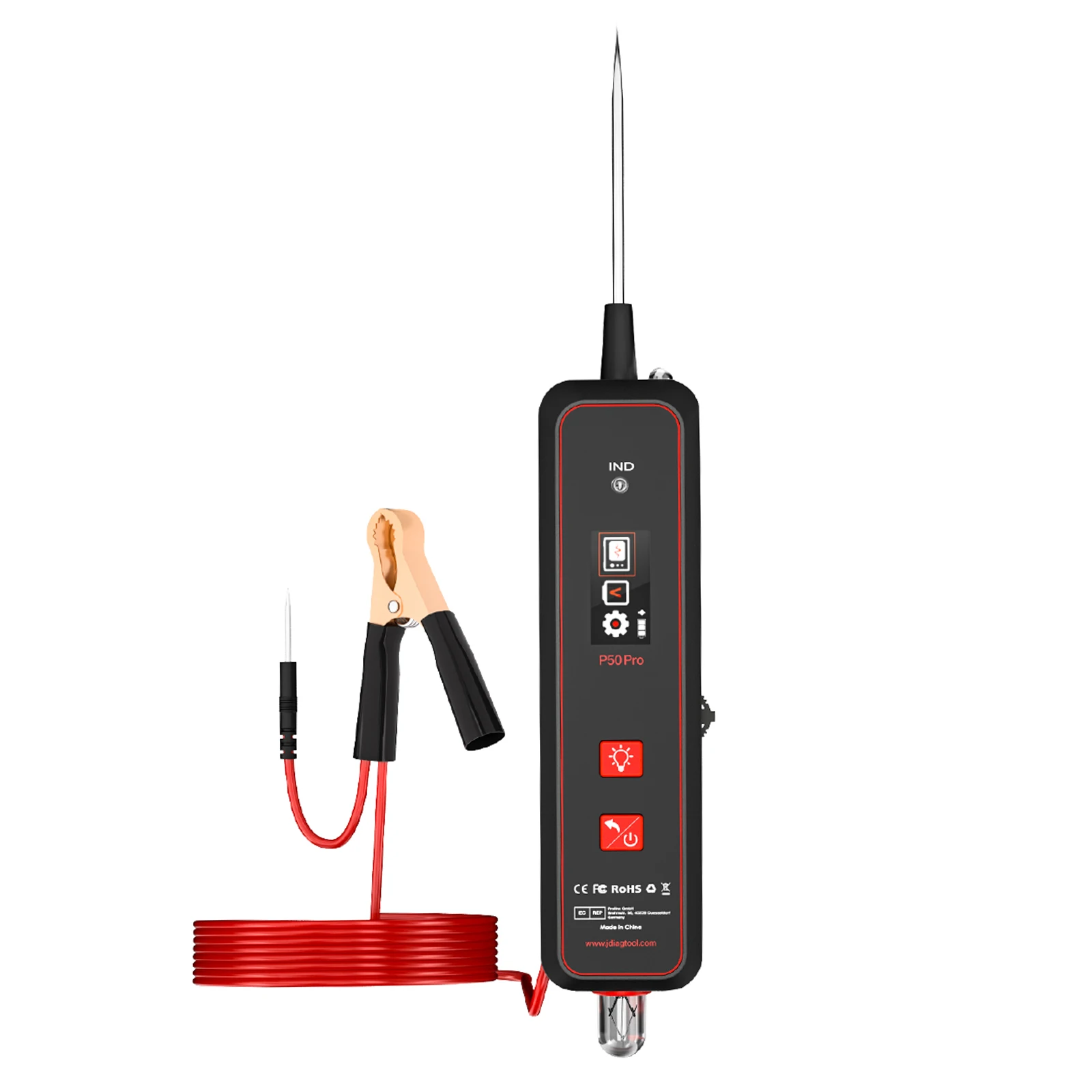 Automotive Circuit Tester MIN Oscilloscope AC/DC Voltage Detection Tester Multi-Function Test Light Car Diagnostic Tool