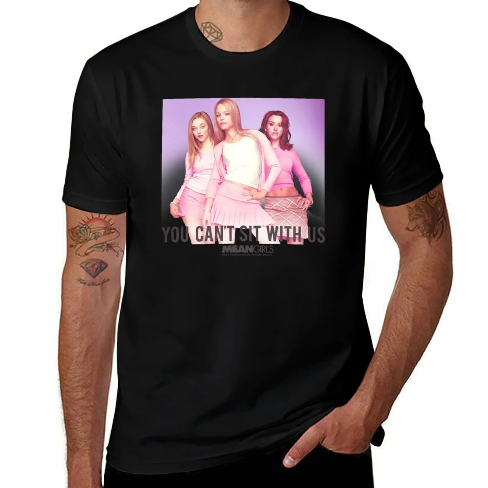 Mean Girls You Can't Sit With Us Plastic Group T-Shirt blacks oversizeds plus size tops men graphic t shirts